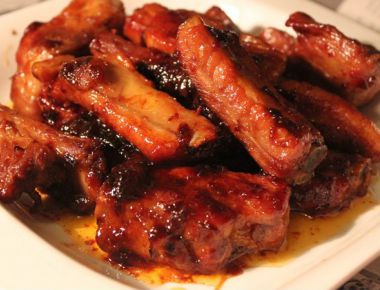 Sườn cây sốt teriyaki