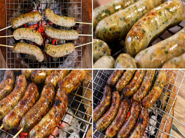 Cách làm dồi sụn nướng mang đi nướng